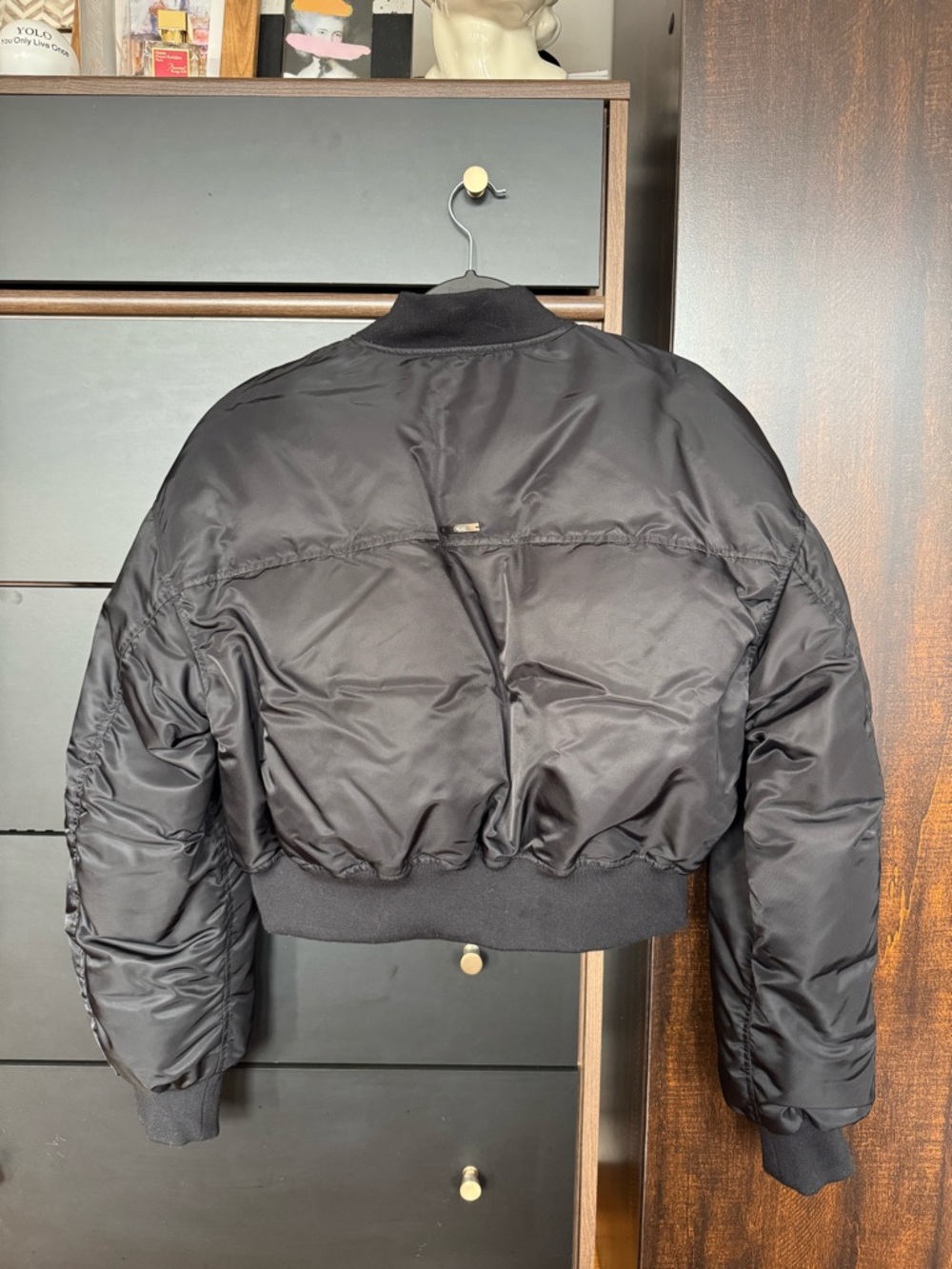 Drae The Frankie Shop Down Feather Bomber Jacket - Picture 2 of 4